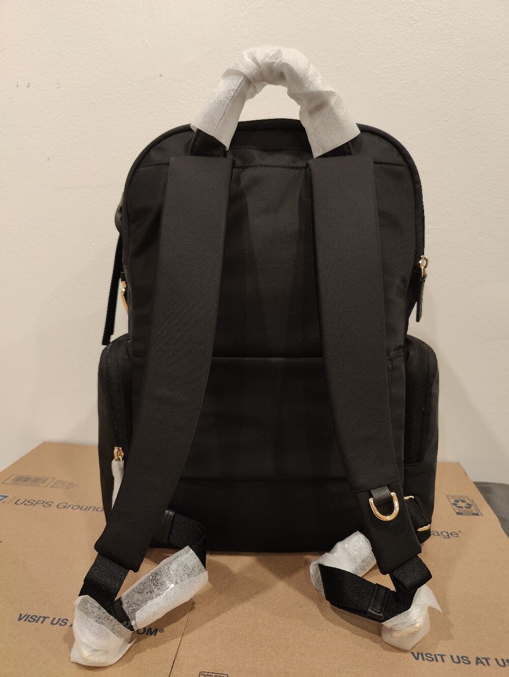 NWT Tumi Voyager Celina Backpack - Black/Gold - Picture 10 of 16